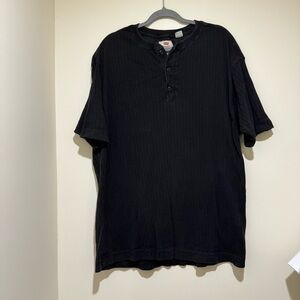 Men’s Levi’s Brand Vintage Casual Black Cool Fade Button Detail  Shirt Size XL